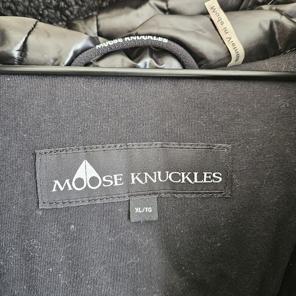 Moose Knuckles Black Full Zip Hooded Sherpa Coat - Picture 11 of 16